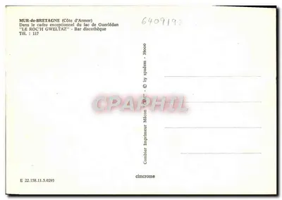 MUR-de-BRÉTAGNE — Bar discoteca 'LE ROC'H GWELTAZ' — Editor Combier — Verso