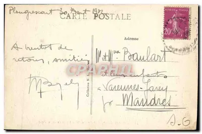 Plougrescant (C.-du-N.) — As rochas tremulantes de Castel-Meur — Verso
