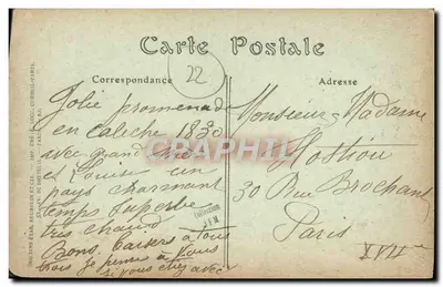 Port-Blanc (Côtes-du-Nord) — O Castelo de Ambroise Thomas em Ville d'Illeé — editor anônimo, n° 102 — Verso