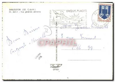 Sables-d'Olonne — Vista aérea — C. Impr. Combier — Verso