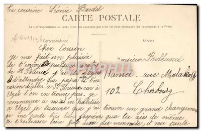 Saint-Brieuc — Ponte de Grognet — A.G. 62 — Verso
