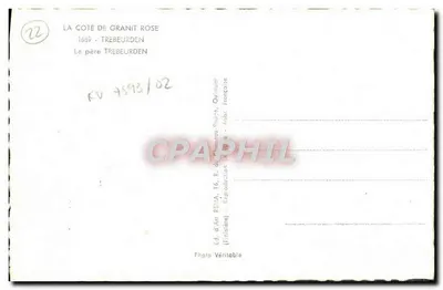 La Côte de Granit Rose — Trebeurden — Ed. d'Art REMA, Quimper — Verso