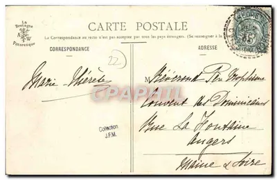 Kaplica Trégastel — Zbiór A. Waron, St-Brieuc — Rewers