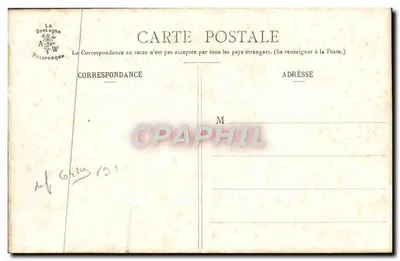Trégastel - Widok na Parapluié — kolekcja A. Waron, St-Brieuc — Rewers