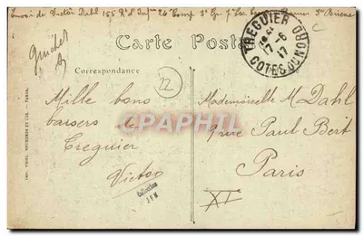 TREGUIER (Côtes-du-Nord) — Maison où naquit Ernest Renan — Imp. Phot. Neudien et Cie — Verso