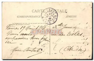 Nîmes — Les Arènes, widok z zewnątrz — Wydawnictwo Granier et Piton, Nîmes, nr 2 — Rewers