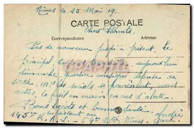 Nîmes — Les Arènes — Widok ogólny — A.R. n°33 — Rewers