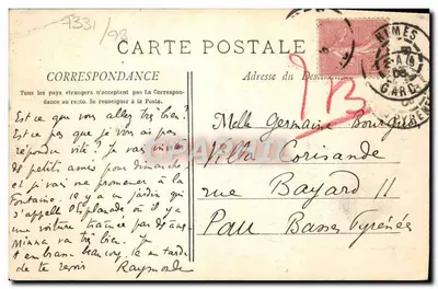 Nîmes - Bonnevard Victor-Hugo — Fototypia E. Lacoour, Marsylia — n° 354 — Rewers