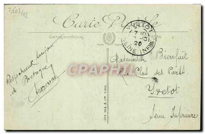 Pointe du Raz — La Pointe du Raz — Wydawca LÉ. — N°4 — Rewers
