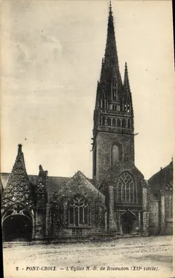 Pont-Croix — A Igreja Nossa Senhora de Roseudon (século XII)
