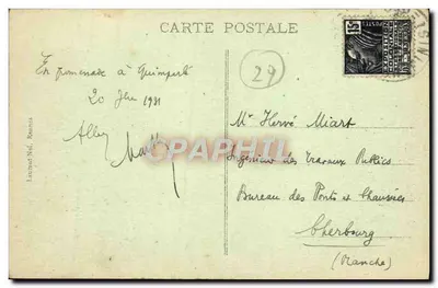 Quimperlé - Ogólny widok — wydawca Laurent Nel, nr 298 — Rewers