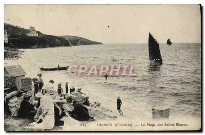 Treboul (Finistère) — A Praia dos Sables-Blancs — ND. Phot. n° 114