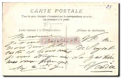 Castelo do Mec'hoat, perto de Morlaix — Coleção E. Hamonic — 1969 — Verso