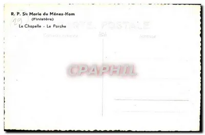 Portal da capela do Ménez-Hom — Finistère — editor não visível — Verso