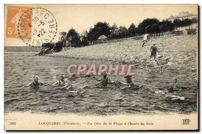 Locquirec (Finistère) — Um Canto da Praia na Hora do Banho — JND Fot.