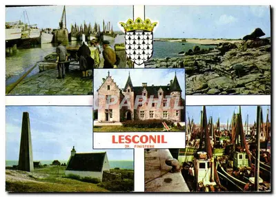 Lesconil — Porto, castelo e farol — CPAPHIL