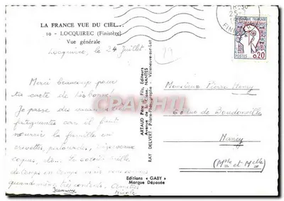 Locquirec (Finistère) — Vista geral — Éditions Gaby — Verso