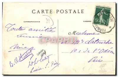 L'Isola Tudy — La Chiesa — Collezione Villard, Quimper — Verso