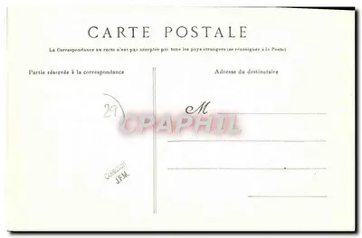 Landerneau — Starsze domy nad mostem Elorn — Zbiór Villard, Quimper — Rewers
