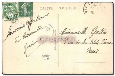 Carantec (Finistère) — Zatoka Clouët — Wydawnictwo Republiki Francuskiej, n°23 — Rewers
