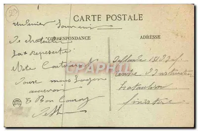 Châteaulin — Port — Le Doaré, fot. Châteaulin — Rewers