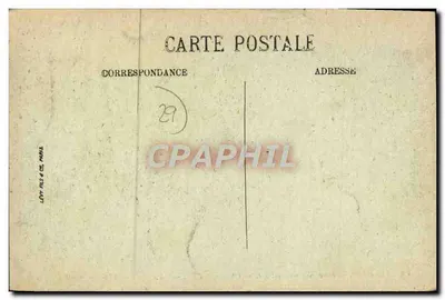 Châteaulin — Panorama em direção à Estação — Châteaulin-Ville — Livraria Corcuff, Châteaulin — Verso