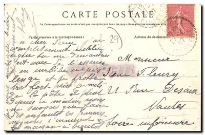 Douarnenez — La Plage du Guet — L'Île Tristan — Collection Villard, Quimper — Rewers