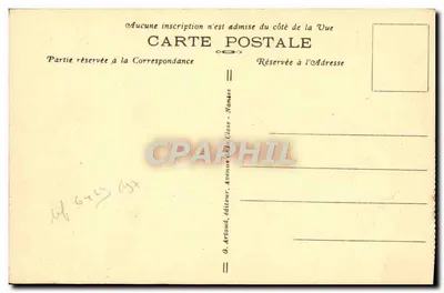 Le Conquet — La Punta dei Ratti e Spiaggia di Porthez — G. Artaud, Nantes, n°47 — Verso