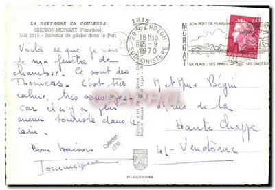 Morgat — Porto de pesca — Éditions d'Art Iris — Verso