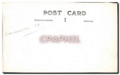 Duas jovens em um balanço — floresta — carta postal 191B — Verso