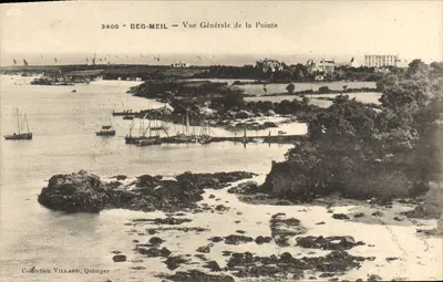 Beg-Meil — Vista Geral da Ponta — Coleção Villard, Quimper