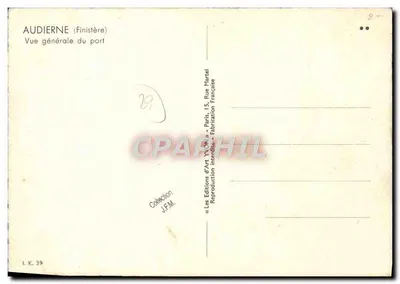 Audierne (Finistère) — Ogólny widok portu — Éditions d'Art Yvon, Paryż — Rewers