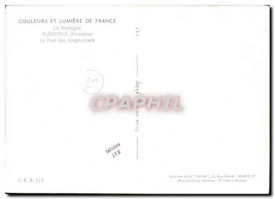 Audierne (Finistère) — Port Langoustier — Wydawnictwo Art YVON — Rewers