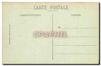 Zamek Maintenon (E.-et-L.) — Widok na basen — Ch. Foucault, wyd., Dreux — Rewers