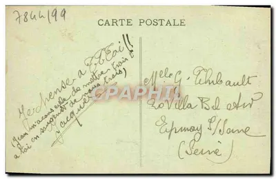 Pokój numer 1 Madame de Maintenon w zamku Maintenon — Wydawca Drenn, nr 544 — Rewers