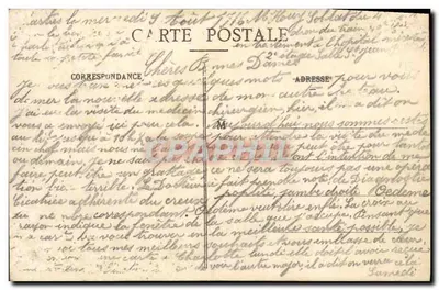 Chartres - Szpital św. Anny — wydawca Lb. Foncault, Dreux, nr 66 — Rewers