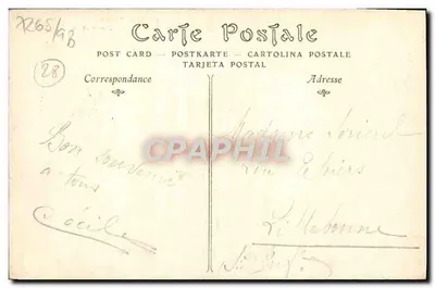 Chartres — Katedra, widok z Cachemback — ND Phot. — Rewers