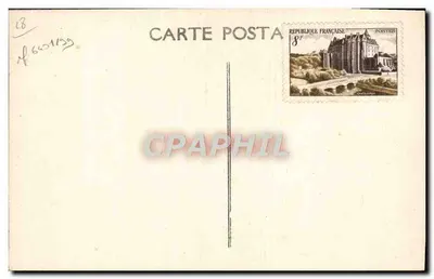 Châteaudun — Zamek, strona północno-zachodnia, widok z Loir — Wydawca: Francuska Spółka Fotograficzna, nr 54 — Rewers