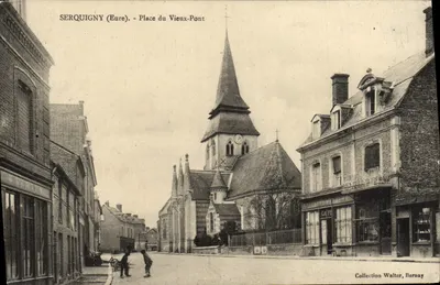 Serquigny (Eure) - Place du Vieux-Pont — éditeur Walter, Bernay
