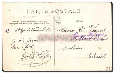 Bilhete postal antigo Saint Cry Du Vaudreuil Le Pont Cafe Restaurant — Verso