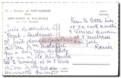 Saint-Mards de Blacarville — La Tour Romane — Éditions Gaby, Nantes — Verso