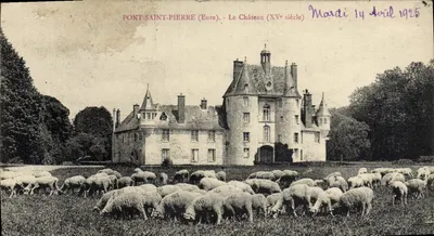 Ponte-Saint-Pierre (Eure) — O Castelo (século XV) — Editor não visível