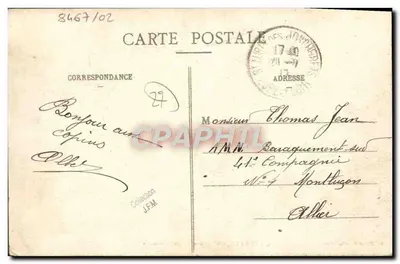 Nonancourt (Eure) — Vista Geral — Ch. Foucault, editor, Dreux — Verso