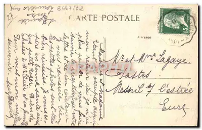Louvières — Hotel do Mouton d'Argent — Edit. E. Barbier, Louvières — Verso