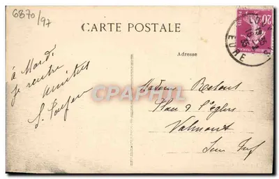Louviers — Ruta de Montfort a Saint-Lubin — Edición E. Barbier, Louviers — Reverso