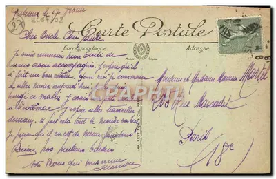 Louvières — La Mairie — éditeur LL. n°16 — Reverso