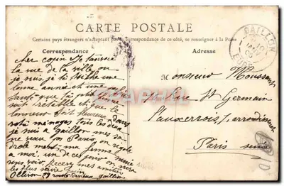 Gaillon - Vista geral — Edit. Vve Jules Sery em Gaillon, n°29 — Verso