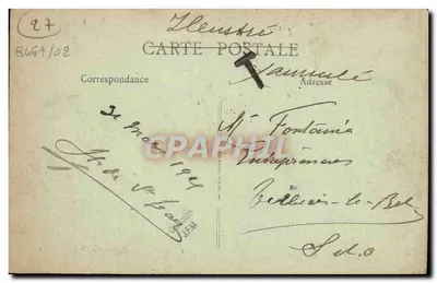 Gisors (Eure) - Vue Générale — A. Bourgoin, lith. Gisors — Rewers