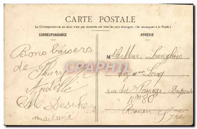 FLEURY-sur-ANDELLE (Eure) — A Prefeitura — Lebrun, livr.-edit., Fleury — Verso