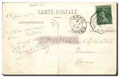 Étrepagny — Souvenir — Foto A. Landigues, Francja — Rewers